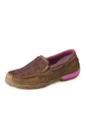 Twisted X Mocs Kids Cactus Stitch