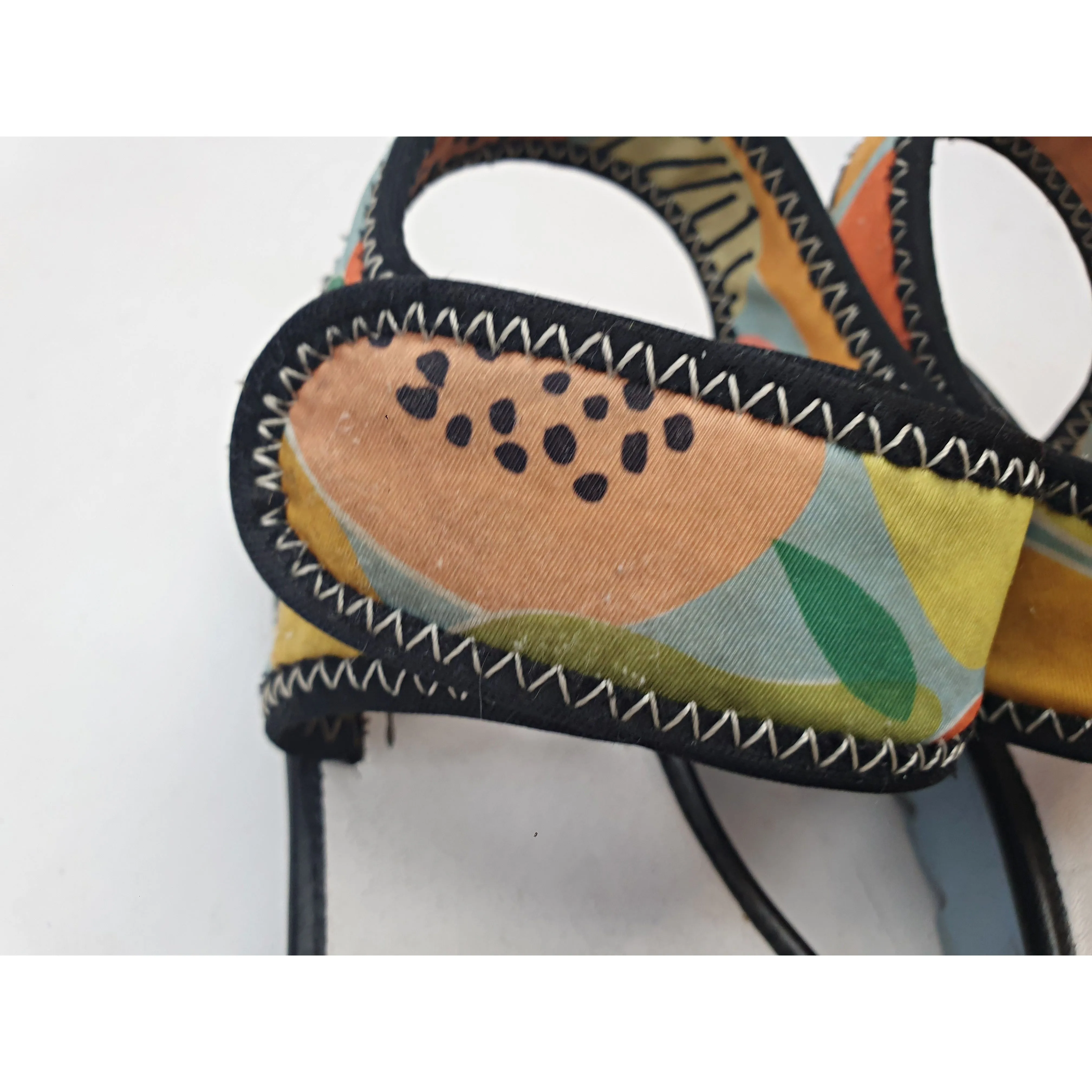Twoobs x Gorman fabulous fruit print non-leather velcro strap shoes size 36