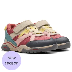 UK 5 Pink Combo Feather Pace Trainers