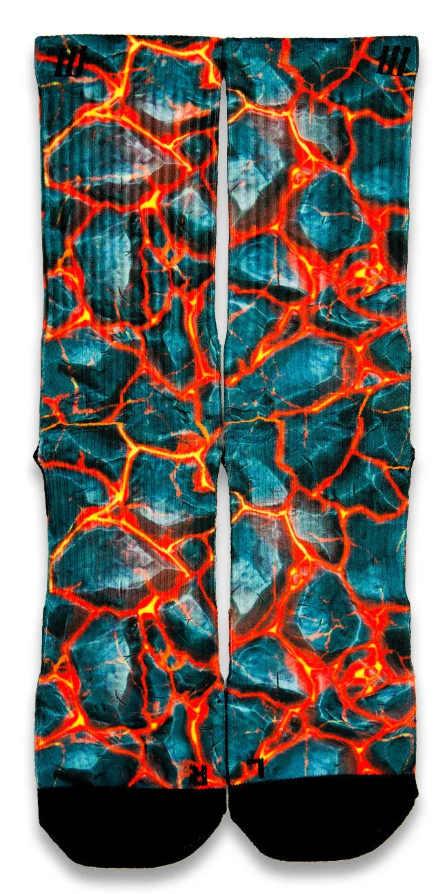Volcanic Lava CES Custom Socks