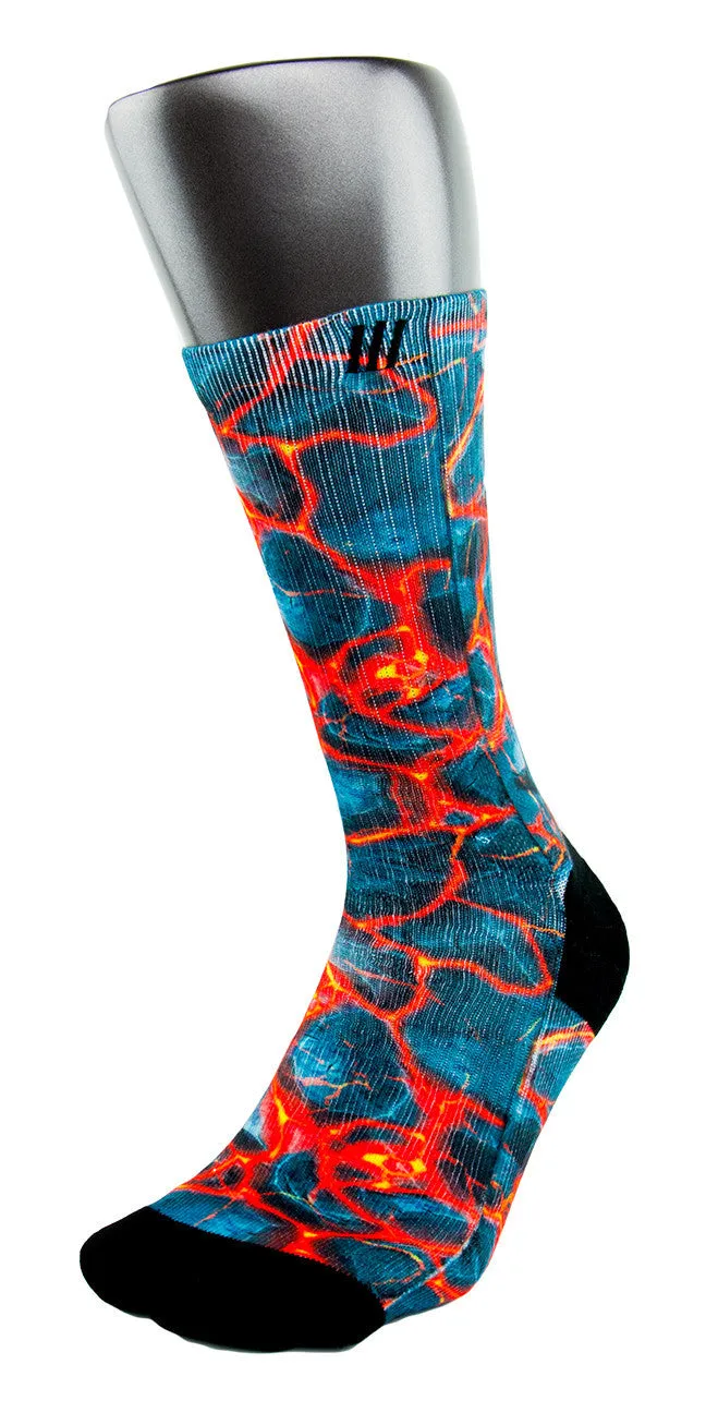 Volcanic Lava CES Custom Socks