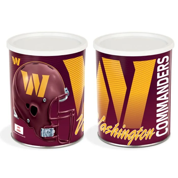 Washington Commanders Sports Tin 1 Gallon