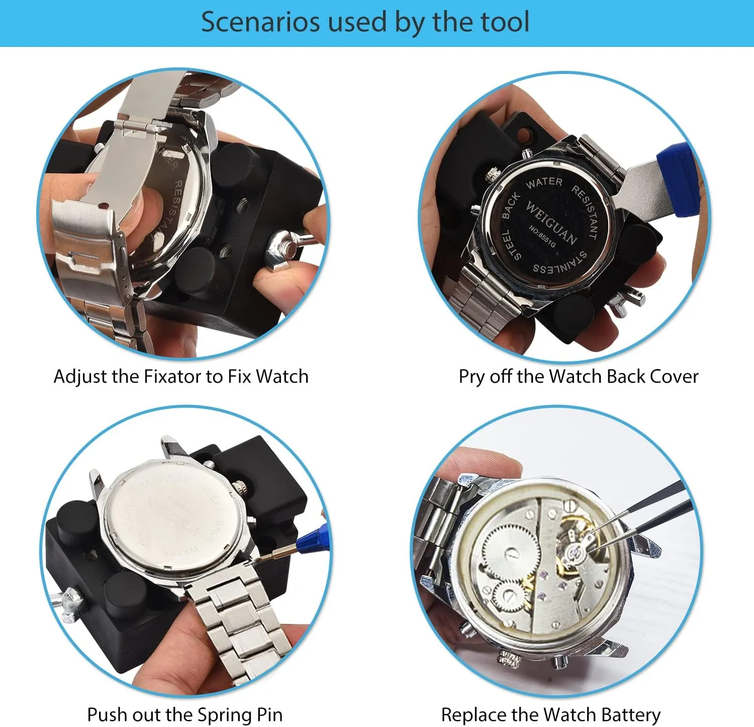 Watch Repair Kit, 149 Pcs Watch Adjustment Tool Kit, Watch Band Tool Kit, Watch
