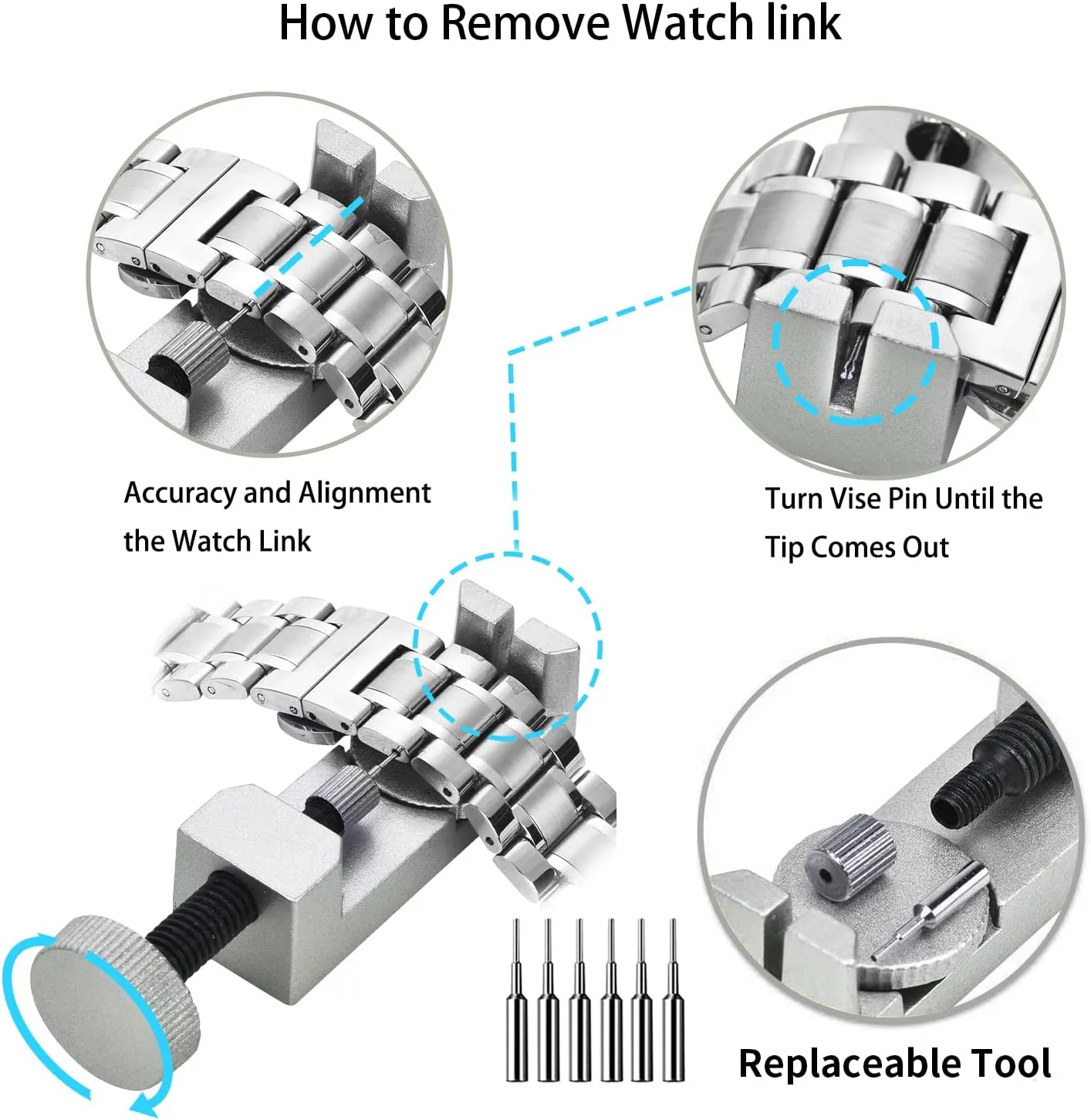 Watch Repair Kit, 149 Pcs Watch Adjustment Tool Kit, Watch Band Tool Kit, Watch