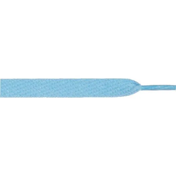 Wholesale Skateboard Flat 1/2" - Light Blue (12 Pair Pack) Shoelaces