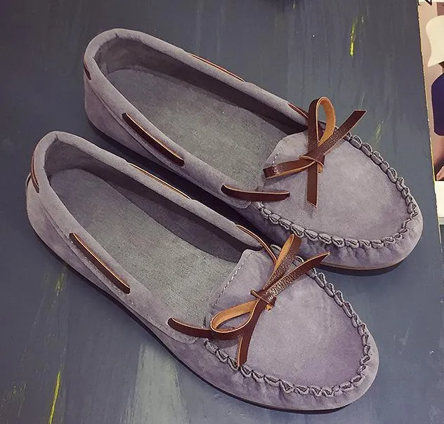 Women Flats Shoes Genuine Leather Comfortable Breathable Soft Sole Loafers