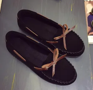 Women Flats Shoes Genuine Leather Comfortable Breathable Soft Sole Loafers