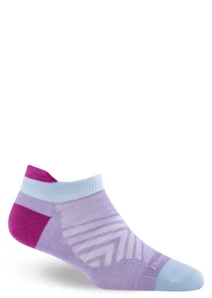 Women's Lavender Run Wool Ankle Socks
