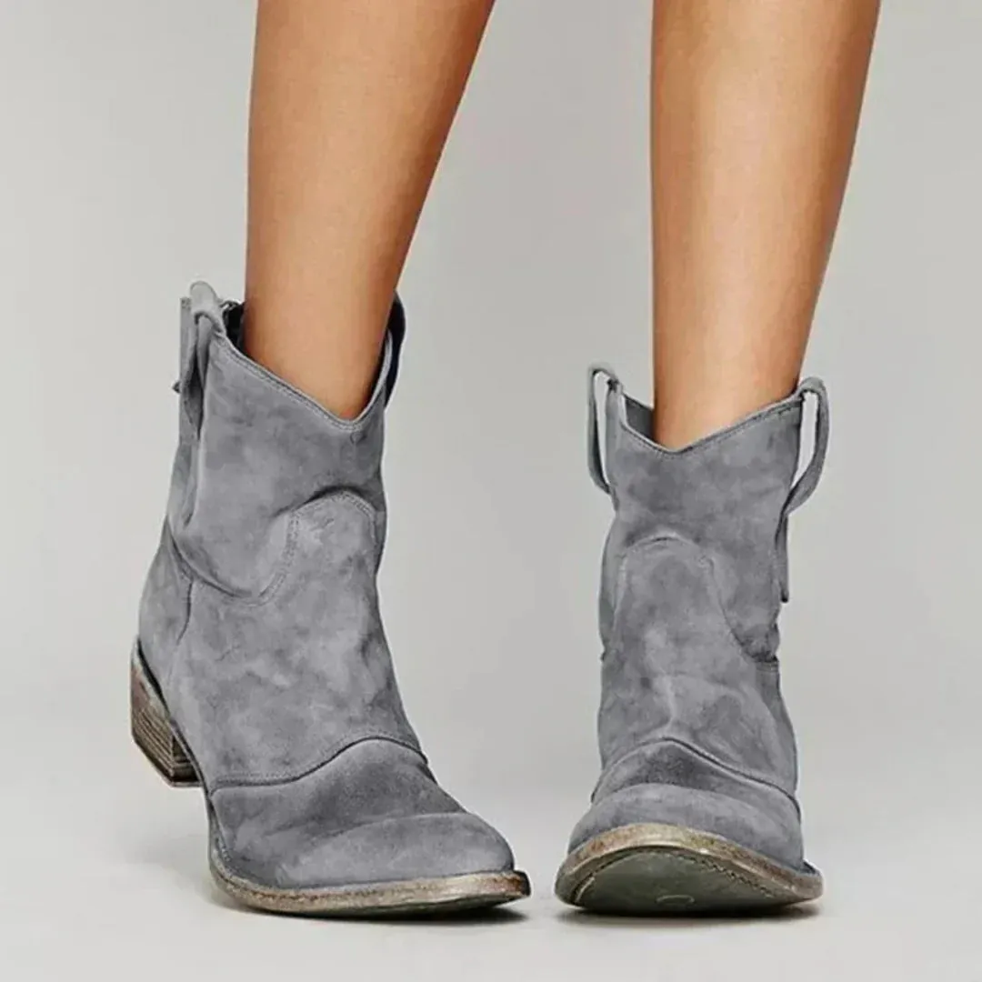 Women's leather cowboy boots