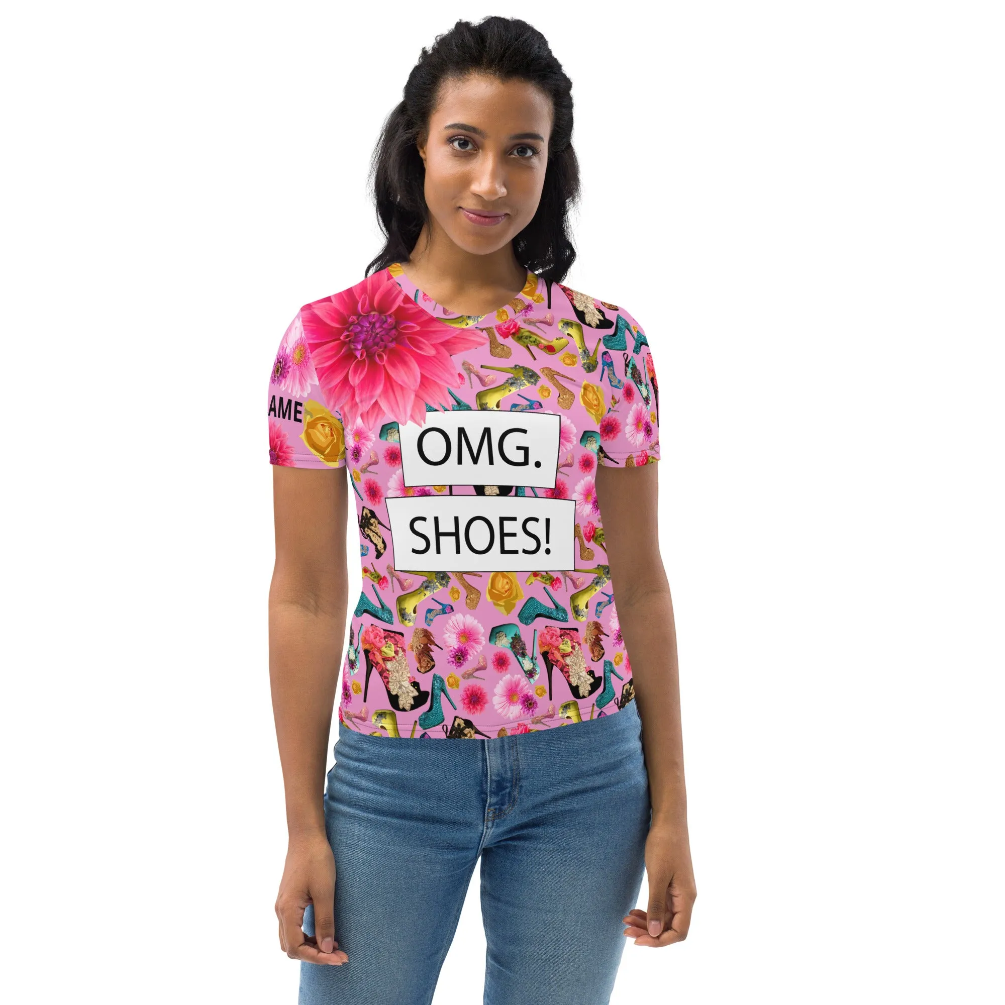 Women's T-shirt Dasl 'OMG. Shoes'