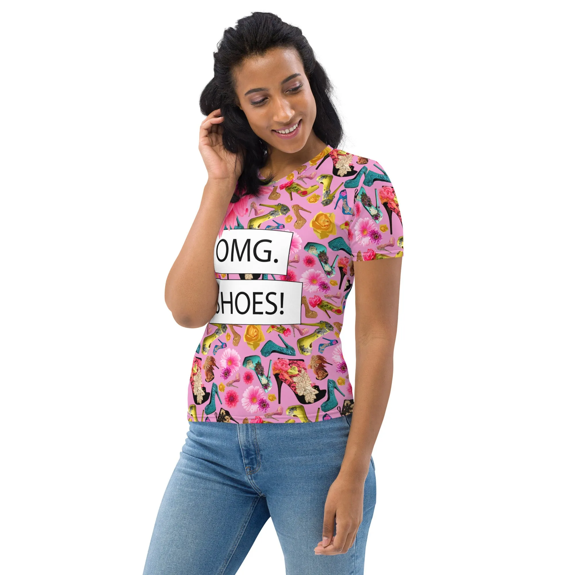 Women's T-shirt Dasl 'OMG. Shoes'