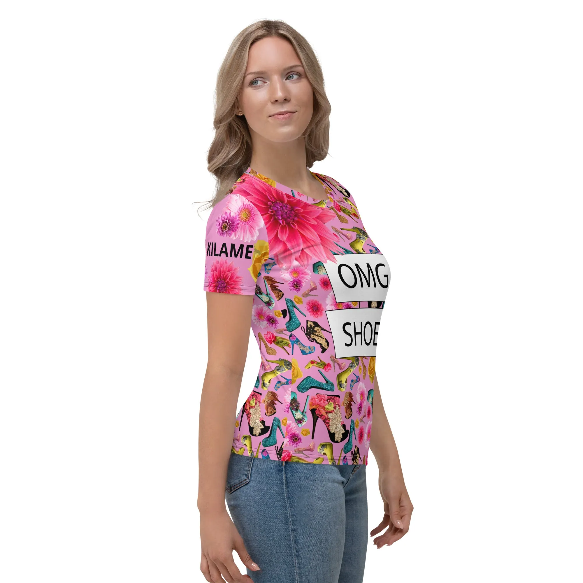 Women's T-shirt Dasl 'OMG. Shoes'