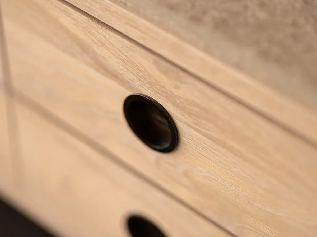 Wood and Felt Bench and Storage | Bank Storage Bench