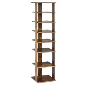 Wooden Shoes Storage Stand 7 Tiers Shoe Rack Organizer Multi-shoe Rack Shoebox-R